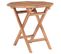 Table Pliable De Jardin 45x45x45 Cm Bois De Teck Solide