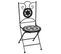 Table Et Chaises De Bistro Mosaïque 3pcs Carreaux Céramiques Noir/blanc