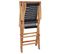 Chaises Pliables De Jardin 2 PCs Bois De Teck Solide Et Corde