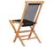 Chaises Pliables De Jardin 2 PCs Bois De Teck Solide Et Corde