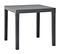 Table De Jardin Anthracite 78x78x72 Cm Plastique