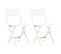 Chaises De Jardin Pliables 2 PCs Plastique Blanc