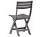 Chaises De Jardin Pliables 2 PCs Plastique Mocha