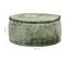 Pouf Rond Velours 40x20 Cm Vert