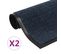 Paillassons Rectangulaires 2 PCs 40 X 60 Cm Bleu