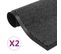 Paillassons Rectangulaires 2 PCs 60 X 90 Cm Anthracite