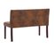 Banc 120 Cm Marron Similicuir Daim