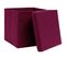 Boîtes De Rangement 10 PCs Rouge Foncé 32x32x32 Cm Tissu