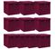 Boîtes De Rangement 10 PCs Rouge Foncé 32x32x32 Cm Tissu