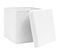 Boîtes De Rangement Avec Couvercle 10pcs Blanc 32x32x32cm Tissu