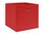 Boîtes De Rangement 10 PCs Rouge 32x32x32 Cm Tissu