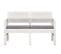 Salon De Jardin 4 PCs Avec Coussins Plastique Blanc