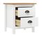 Tables De Chevet Hill 2 PCs Blanc 46x35x49,5 Cm Bois Pin Solide