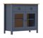 Buffet Hill Gris 90x40x80 Cm Bois De Pin Solide