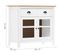 Buffet Hill Blanc 90x40x80 Cm Bois De Pin Solide