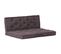 Coussins De Plancher De Palette 2 PCs Coton Anthracite