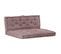 Coussins De Plancher De Palette 2 PCs Coton Taupe