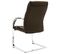 Chaise De Bureau Cantilever Marron Tissu