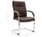 Chaise De Bureau Cantilever Marron Similicuir