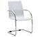 Chaise De Bureau Cantilever Blanc Similicuir