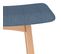 Tabourets De Bar Lot De 2 Bleu Tissu