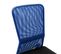 Chaise De Bureau Noir Et Bleu 44x52x100 Cm Tissu En Maille