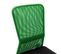 Chaise De Bureau Noir Et Vert 44x52x100 Cm Tissu En Maille