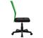 Chaise De Bureau Noir Et Vert 44x52x100 Cm Tissu En Maille