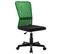 Chaise De Bureau Noir Et Vert 44x52x100 Cm Tissu En Maille