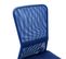 Chaise De Bureau Bleu 44x52x100 Cm Tissu En Maille