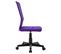 Chaise De Bureau Violet 44x52x100 Cm Tissu En Maille