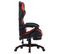 Fauteuil Gamer Avec Repose-pied Rouge Et Noir Similicuir