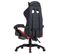 Fauteuil Gamer Avec Repose-pied Rouge Et Noir Similicuir