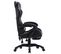 Fauteuil Gamer Avec Repose-pied Gris Et Noir Similicuir