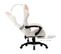 Fauteuil Gamer Avec Repose-pied Rose Et Blanc Similicuir