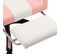 Fauteuil Gamer Avec Repose-pied Rose Et Blanc Similicuir