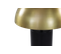 Lampe De Table Avec Abat-jour - Métal - Noir/or - 30x30x45 Cm