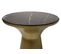 Table D'appoint Ronde - Ø40x50 - Noir/dor - Marbre/fer