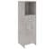 Armoire De Salle De Bain Gris Béton 30x30x95 Cm Aggloméré