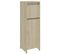 Armoire De Salle De Bain Chêne Sonoma 30x30x95 Cm Aggloméré