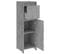 Armoire De Salle De Bain Gris Béton 30x30x95 Cm Aggloméré