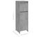 Armoire De Salle De Bain Gris Béton 30x30x95 Cm Aggloméré