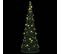 Sapin De Noël Artificiel Pré-éclairé Avec Guirlandes Vert 180cm