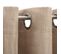 Rideaux occultants aspect lin avec œillets 2pcs beige 140x175cm