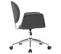 Chaise Pivotante De Bureau Gris Tissu