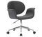 Chaise Pivotante De Bureau Gris Tissu