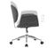 Chaise Pivotante De Bureau Gris Tissu