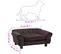 Canapé pour chien Marron 72x45x30 cm Peluche