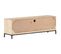 Meuble TV 120x30x40 Cm Bois De Manguier Et Canne Naturelle