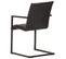 Chaises De Salle À Manger Cantilever 2 PCs Noir Cuir Véritable